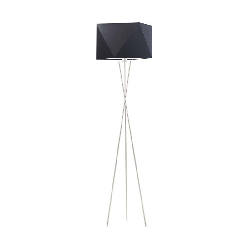 Ayane 163cm Tripod Floor Lamp, Silver, Black