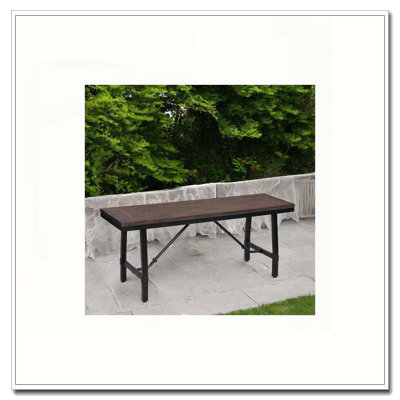 Banc en chêne Mariatu et finition noire