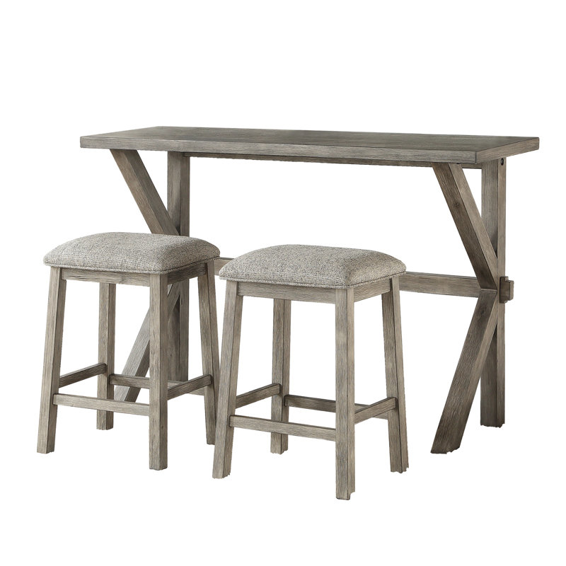 Ensemble de table de bar avec tabourets
