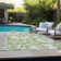 Alfonzo Washable Floral Indoor / Outdoor Rug