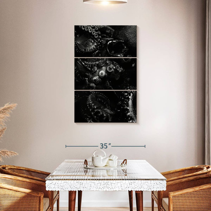 Brampt Black Octopus, 45" H x 28" W