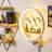 Stylish Wall Lamp, White & Gold, 11.8 x 14.2 x 3.9 inches | 100% Metal, IP 44 Rated, Max 12W | On/Off Switch, 78.7-inch Cable | Perfect for Glam, Animal-Inspired, Scenic & Christmas Decor-106854222