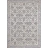 Christina Geometric Area Rug in Ivory/Pale/Blue