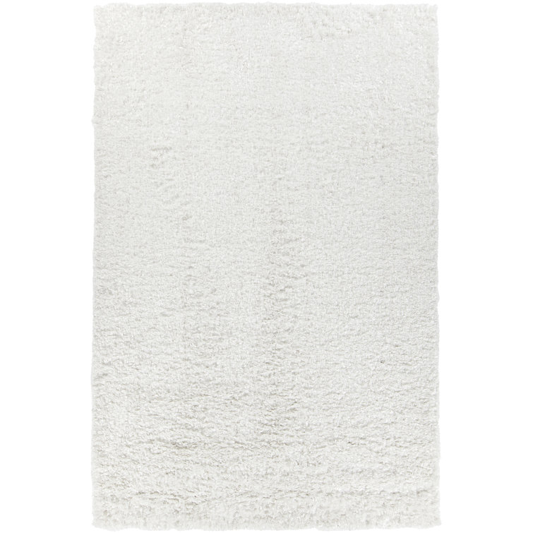 Tapis blanc à poils longs Jolynn