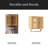 Bathroom Cabinet Wall Mounted Bamboo Toilet Storage Box