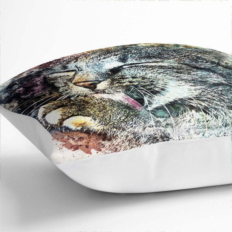 Square Throw Cushion, White, 40cm H x 40cm W x 15cm D