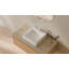 Lavabo de salle de bain vasque carré en résine blanc mat 18,8 po x 18,8 po Badeloft WB-05-S-M-35943823