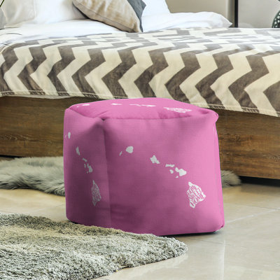Upholstered Polyester Blend Cube