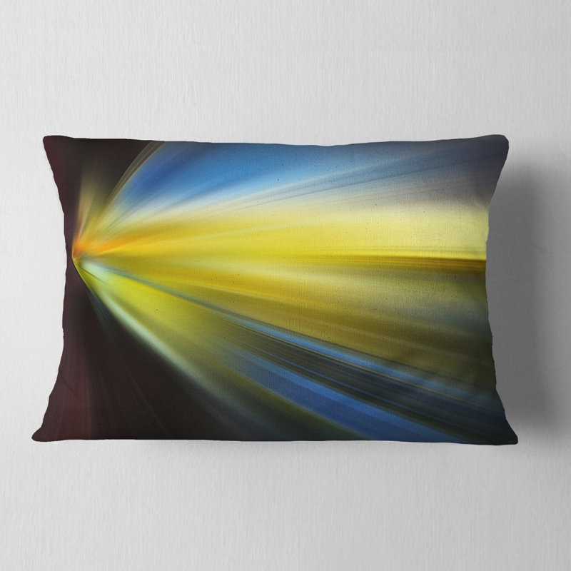  Coussin abstrait, Rectangulaire, 12 po x 20 po