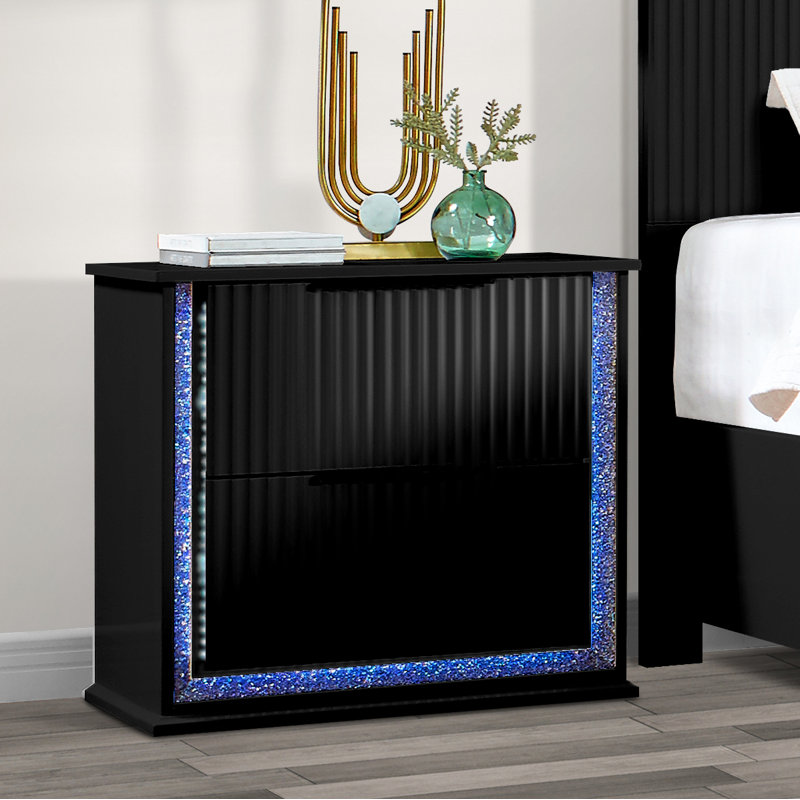 Table de chevet Eamie, Noir