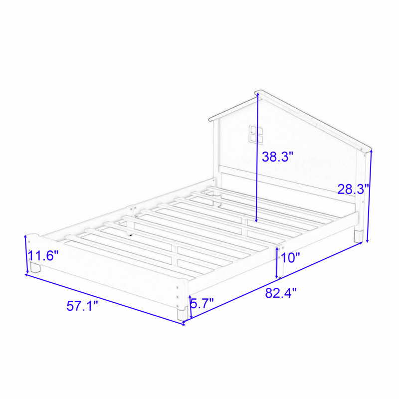 Adante Platforms Standard Bed by Isabelle & Max, Full