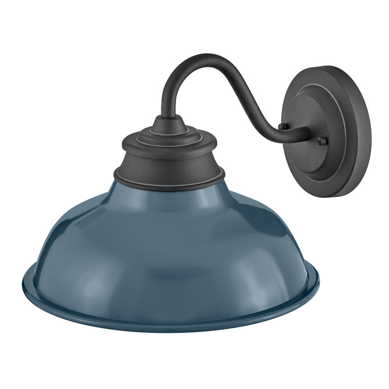 Hinkley Wallace Gooseneck Barn Light, Denim Blue
