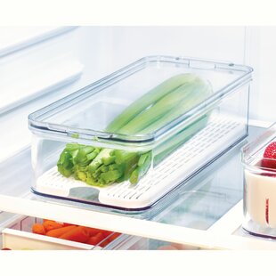  Oggi Stackable Storage Bin With Handle - Large (14.75 x 8.5 x  3.75) - Ideal for Kitchen Organization, Pantry Storage, Fridge Organizing,  Clear: Home & Kitchen