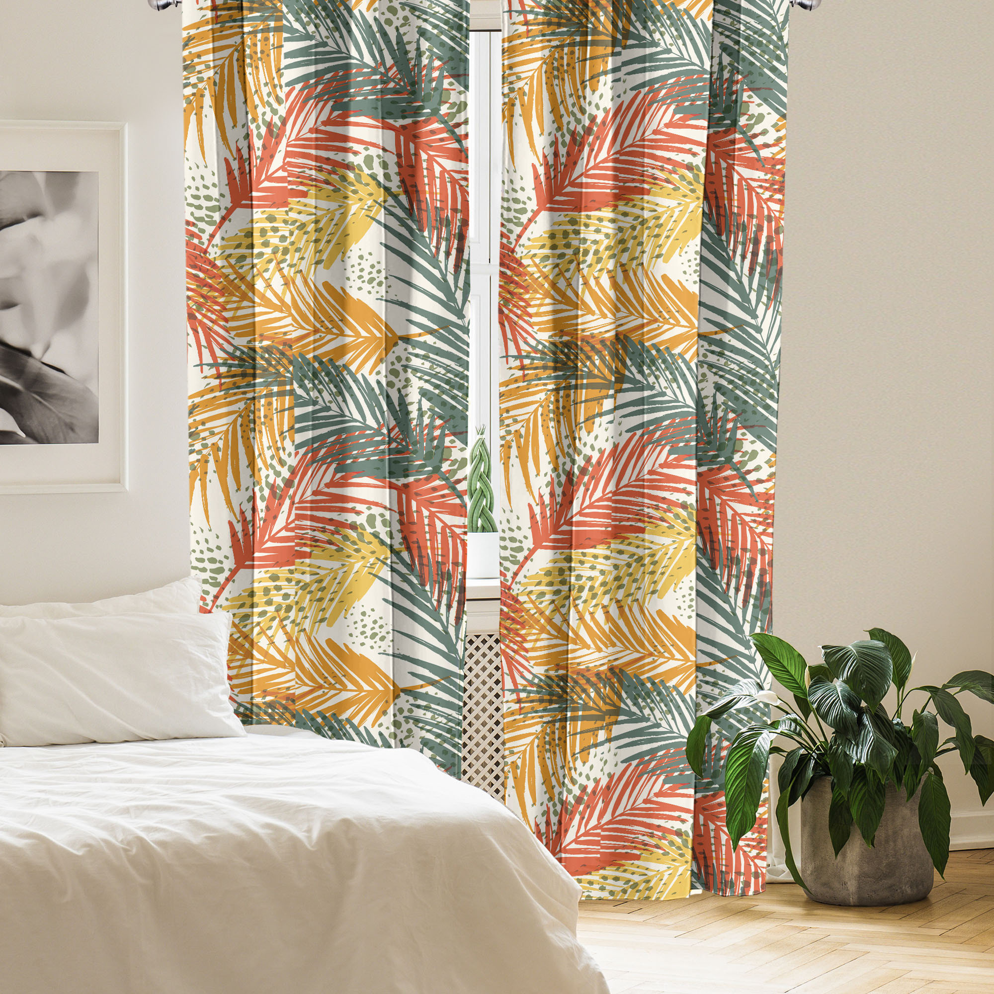 Photo inspiration: Urban Home Inspiration Reference: East Urban Home Floral Inspiration Curtains Tropical Dream Pair 426788