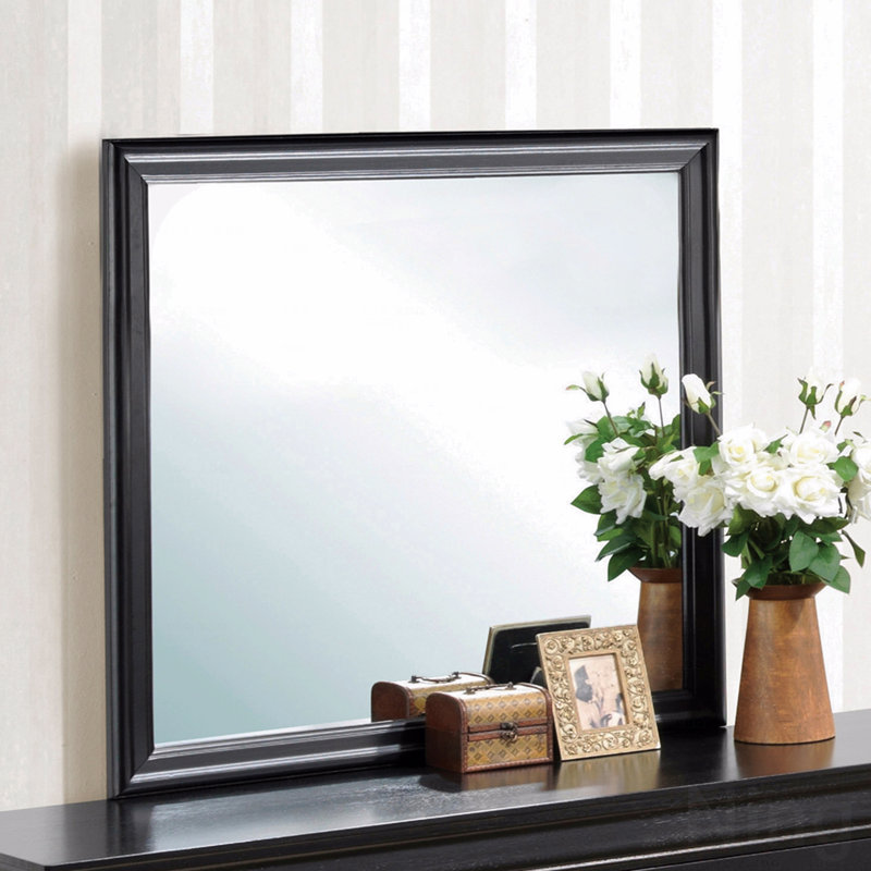Elegant Traditional Black Wall Mirror