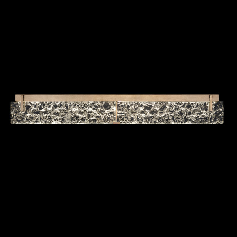 Terra 7 - Light LED Bath Bar, Clear, Gold