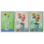 Orange pop encadrée sur toile, 3 pièces-91887503-91887504