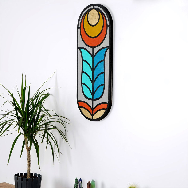 Élégant accessoire mural décoratif en bois, 20,9 po x 8,7 po x 0,8 po | Panneau de particules 100% enduit de mélamine | Décoration élégante pour le salon, la chambre à coucher et le bureau | Conception durable et facile à nettoyer