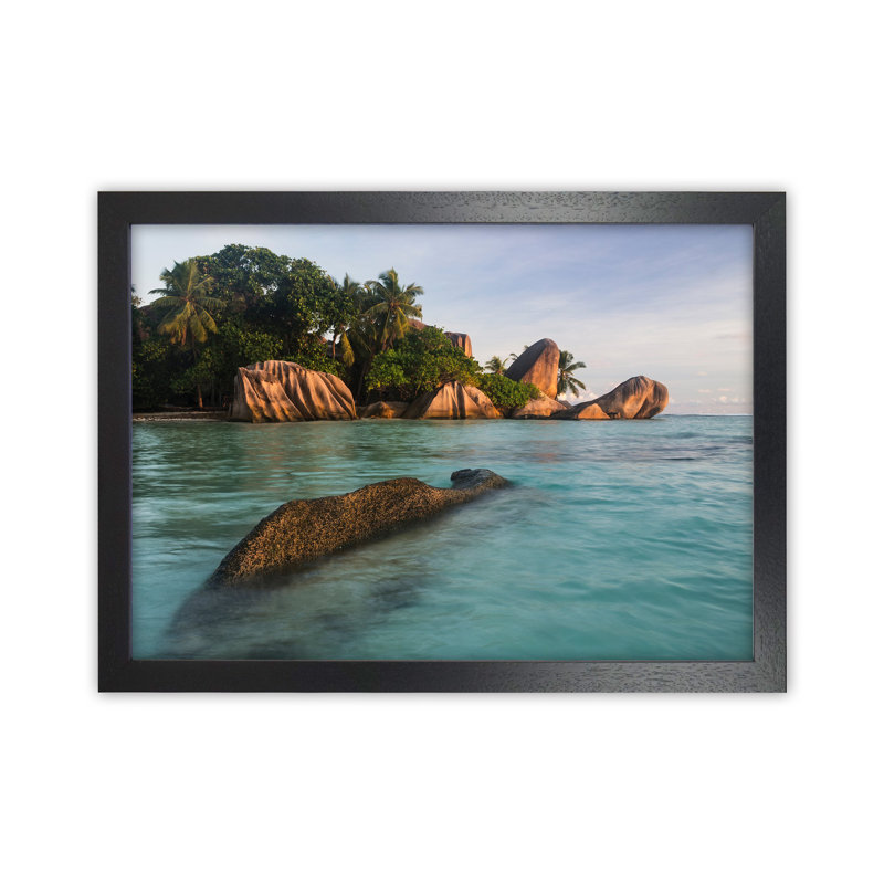 Asda Landscape by Karsten Wrobel - Print on Canvas, 34cm H x 46cm W x 3cm D, Black Framed