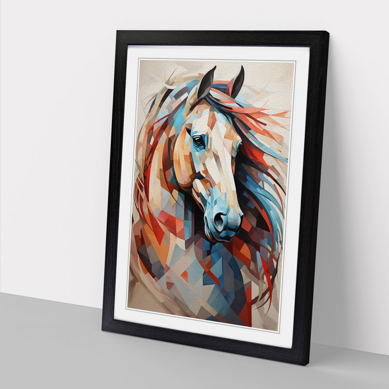 Horse Geometric - Framed Print