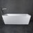 67" x 32" Freestanding Soaking Solid Surface Bathtub-50520594