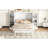 Queen Size Murphy Bed With Drawer (White)