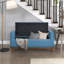 Banc de rangement rembourré et capitonné Mid-Century-128632609