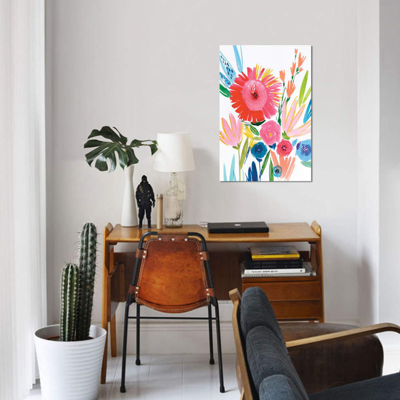 « vermelho ii », reproduction sur toile, H 12 po x l 8 po x P 0,75 po, Toile tendue