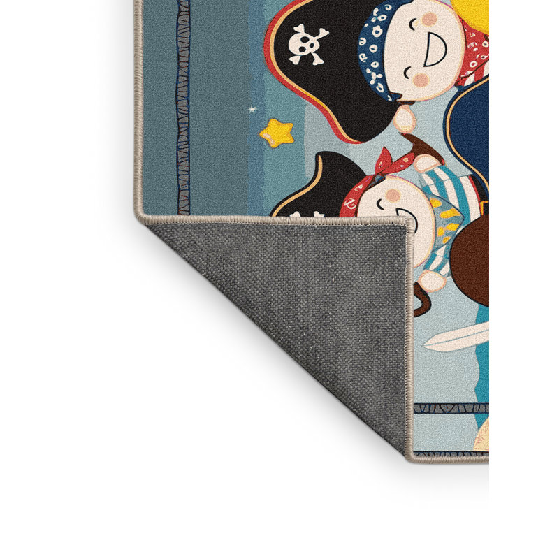 Tapis pour enfants Sunside Sails Pirates, Rectangulaire 2 pi x 3 pi