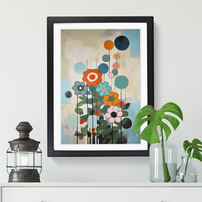 FRM-V0523-868X Flowers Bauhaus Vol.2 - Single Picture Frame Print