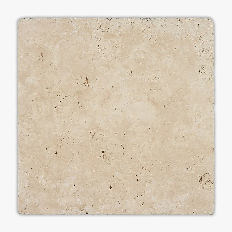 Ivory Tumbled 12x12 Travertine Tile