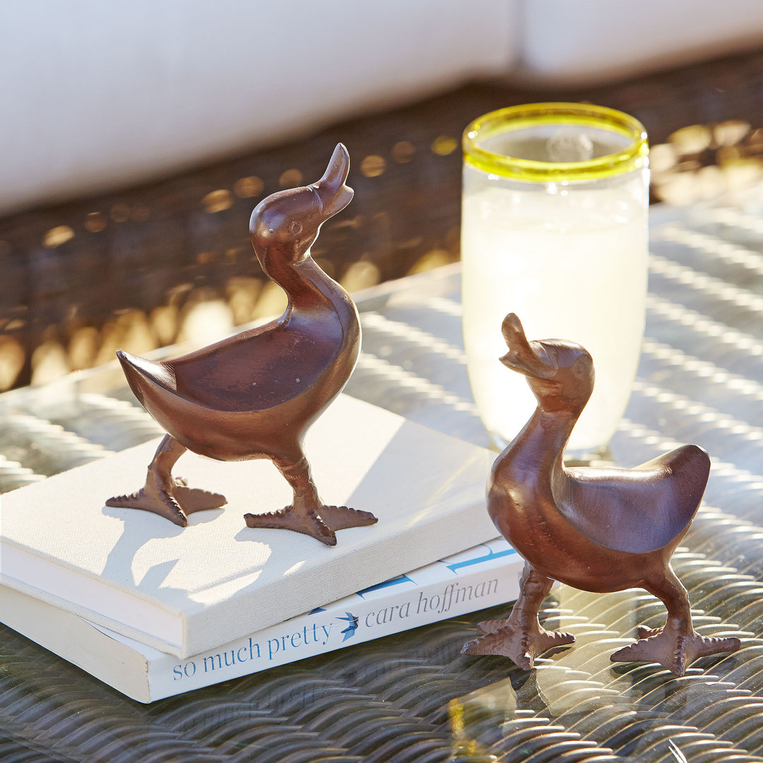 Krugerville Bird Weather Resistant Metal Garden Statue Highland Dunes