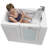 Ella Mobile 26"x45" Acrylic Soaking Walk-In-Bathtub, Right Outward Swing Door, Heated Seat, 2 Piece Fast Fill Faucet, 2" Drain-89191126