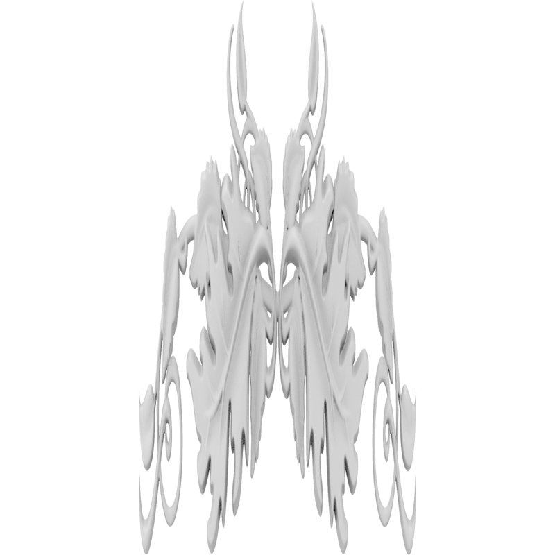 Rosette Lost Springs, H 5 po x l 2,5 po x P 0,5 po