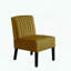 Ensemble de 2 chaises en velours Mid-Century modernes - Jaune - Capitonnage-1740897644