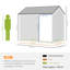 Garden 7 ft. W 6 ft. D Polypropylene Plastic,Galvanised Steel Sloped Storage Shed