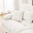 Luxury Sectional Couch - Oversized L Shaped Deep Seat Chenille White Living Room Furniture Modular With