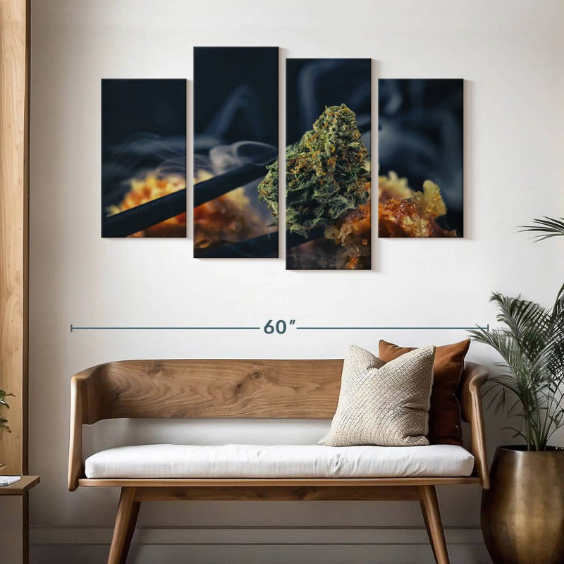 Senne Marijuana Smoke, 32" H x 52" W