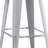 Backless Modern Lightweight Industrial Metal Bar Stools With 4 Leg Design, Set Of 2, 30/