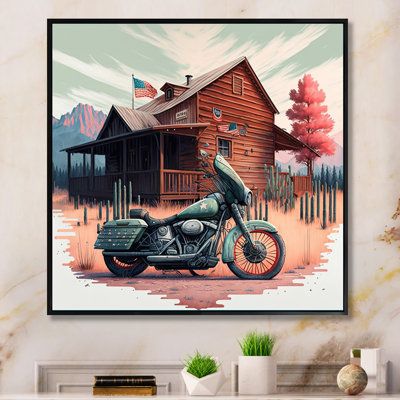 " Motorcycle Parked At The Cabin V "
