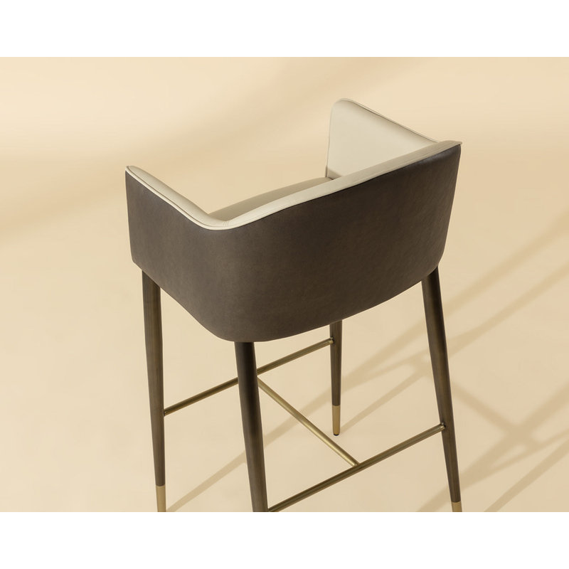 Kylin Barstool - Dillon Cream / Bravo Ash