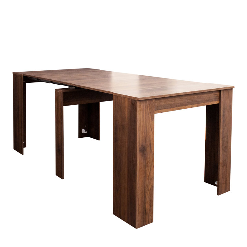 Multifunctional Extendable Console Table, 30.71" H  x 118.11" W x 35.43" D, Walnut 1