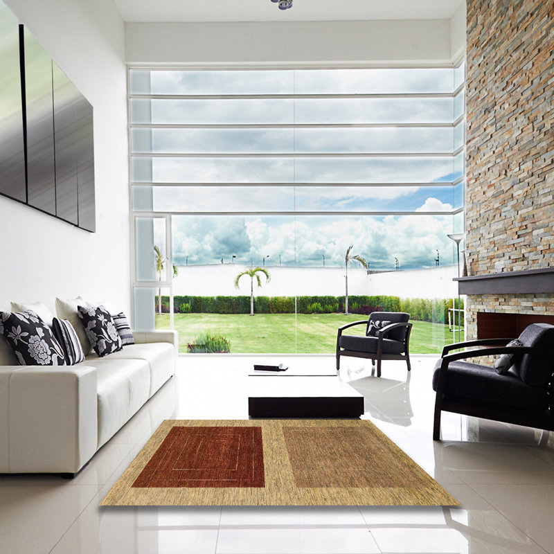 Tapis abstrait moderne 1627, Carré 3 pi