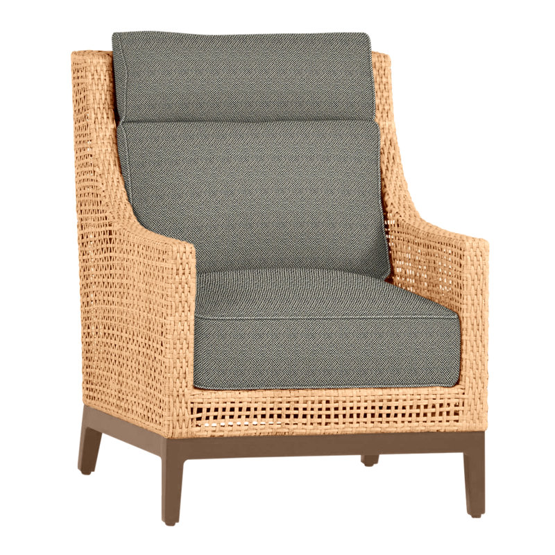 Peninsula Woven Lounge Light Raffia/Sandalwood, Welt + Standard fill, Light Raffia/Natural Sandalwood, Intermix Bark