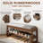 Adryell Entryway Bench with Leather Cushion, 2-Tier Entryway Bench with Flip-Top Storage Box, Small Entryway Bench for Hallway, Mudroom, or Bedroom-469693191-469693186-460349068