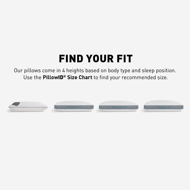 Standard White Memory Foam Cooling Performance Pillow