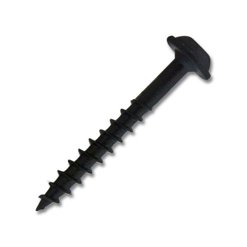 #8 x 1-3/8 in. Black Square Round Washer Head Coarse Thread Self-Tapping