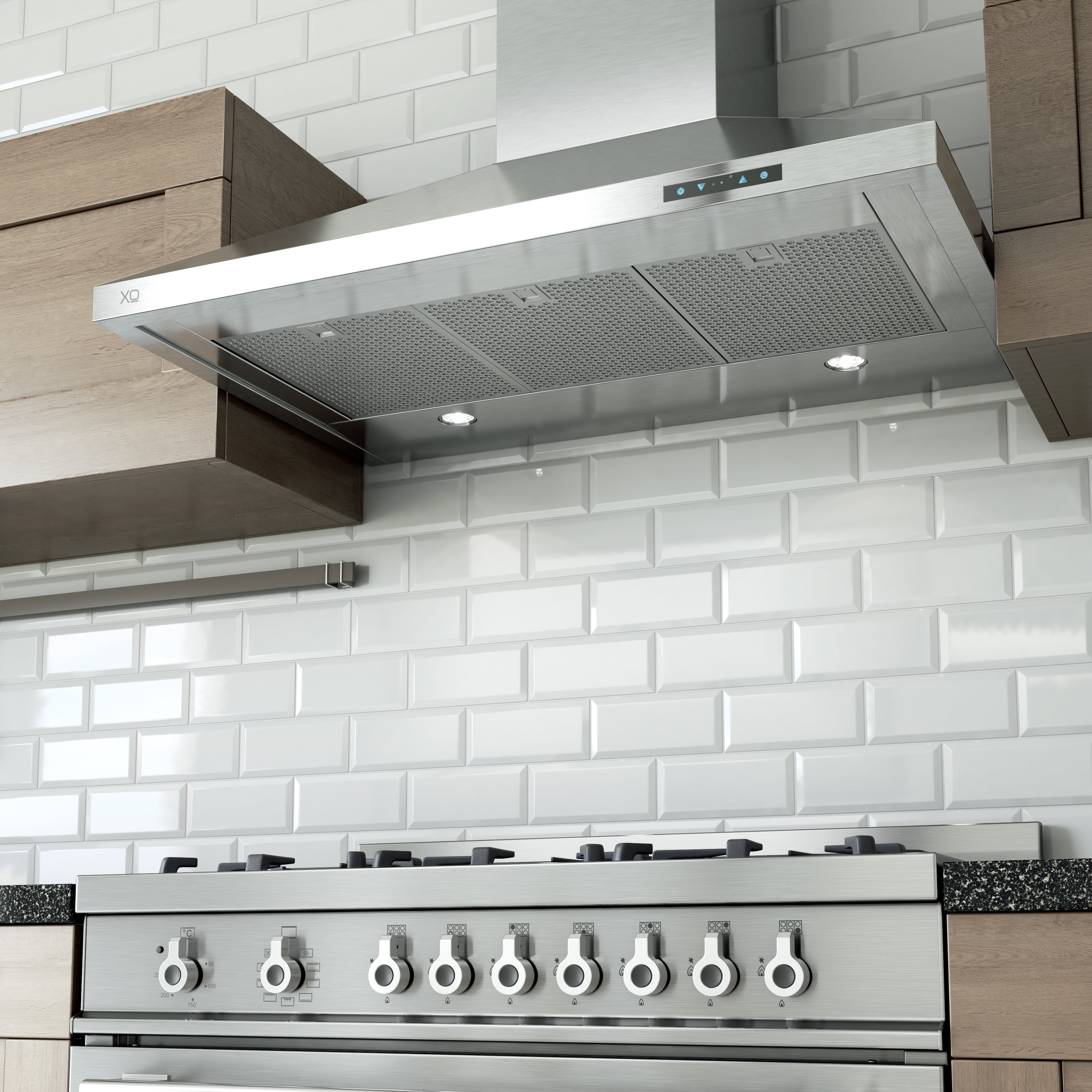 XO 30 Wall Mount Chimney Style Range Hood XOV30S