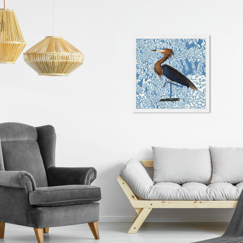 «Bird Pose», reproduction d'art mural, Blanc, H 22 po x l 22 po x P 0,5 po