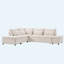 Canapé-lit modulaire en L 107 po avec repose-pieds escamotable et rangement